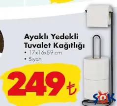 METALTEX AYAKLI YEDEKLİ TUVALET KAĞITLIĞI METALTEX AYAKLI YEDEKLİ TUVALET KAĞITLIĞI